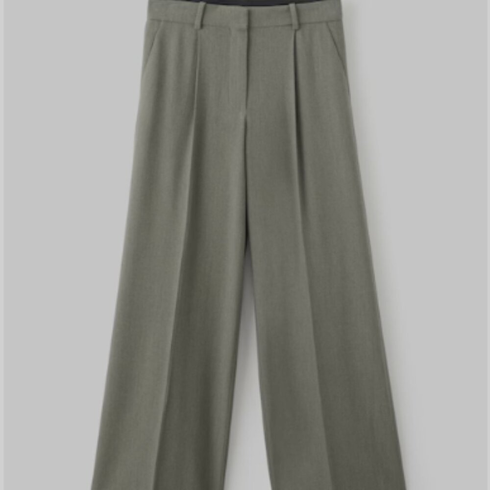MANGO Green/Gray Trouser Suit Pants - Picture 4 of 6